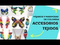 ACCESORIOS TEJIDOS PAJAROS Y MARIPOSAS DE COLOMBIA/Miyuki delica/Mostacillas/Paso a Paso