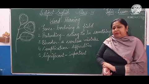 Class-4 English Reader Lesson-13 (Part - 1) (22.11.21)