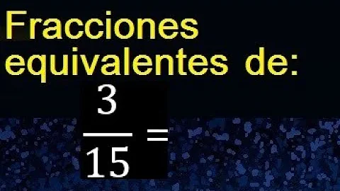 ¿Cuál es el equivalente de 3 15?