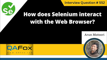 How does Selenium interact with the Web browser (Selenium Interview Question #552)