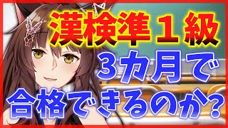 【検証】3カ月で漢検準１級合格できるのか？【にじさんじフミ】