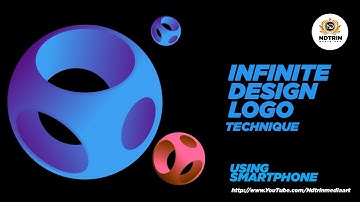 3d professional logo design with smartphone | infinite design tutorial
