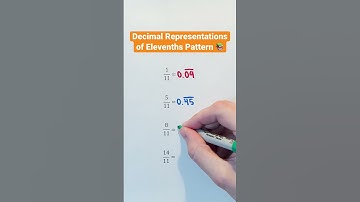 Decimal Representations of Elevenths Pattern 📚 #Shorts #math #maths #mathematics #numbers