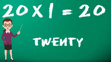 Learn Multiplication - Table of Twenty 20 x 1 = 20 - 20 Times Tables | Kidstart tv