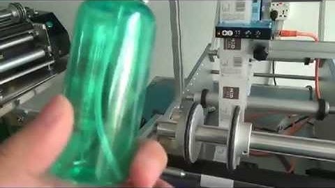 Semi auto tabletop wrap labeling machine for 60ml spray sanitizer wrap labelers