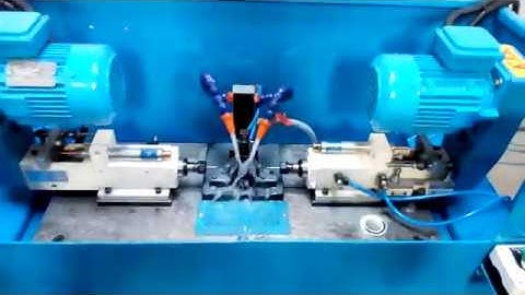 KTK Make Auto Clamping Pneumatic two way drilling machine.
