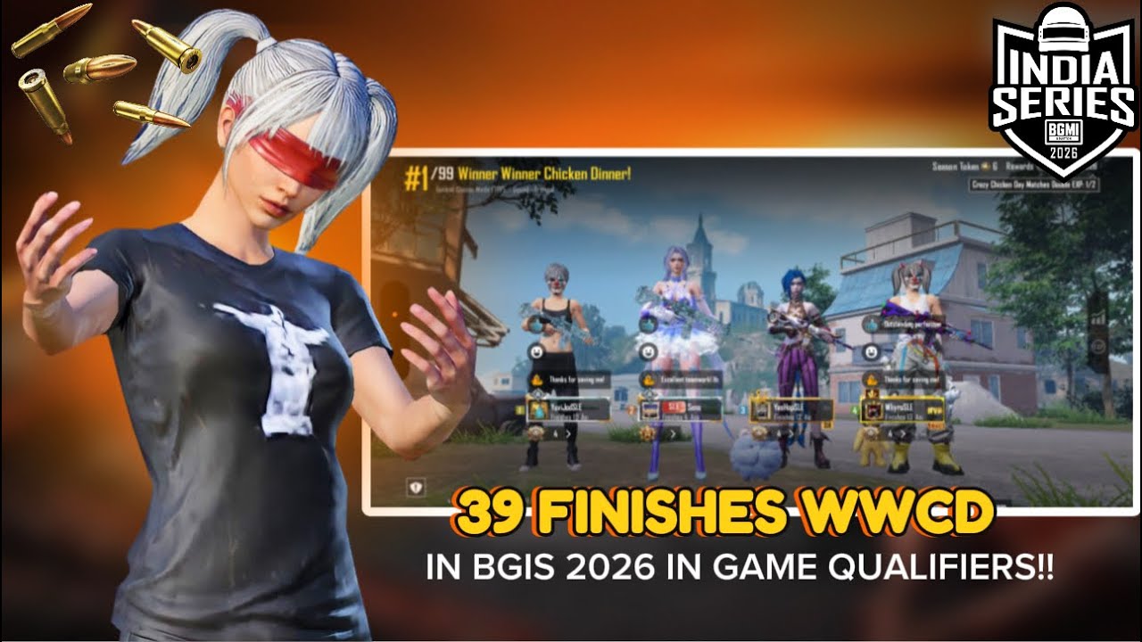 BGIS 2026 🎯IN GAME QUALIFIERS POV | 39 Finishes WWCD 🍗| Match - 1 ...