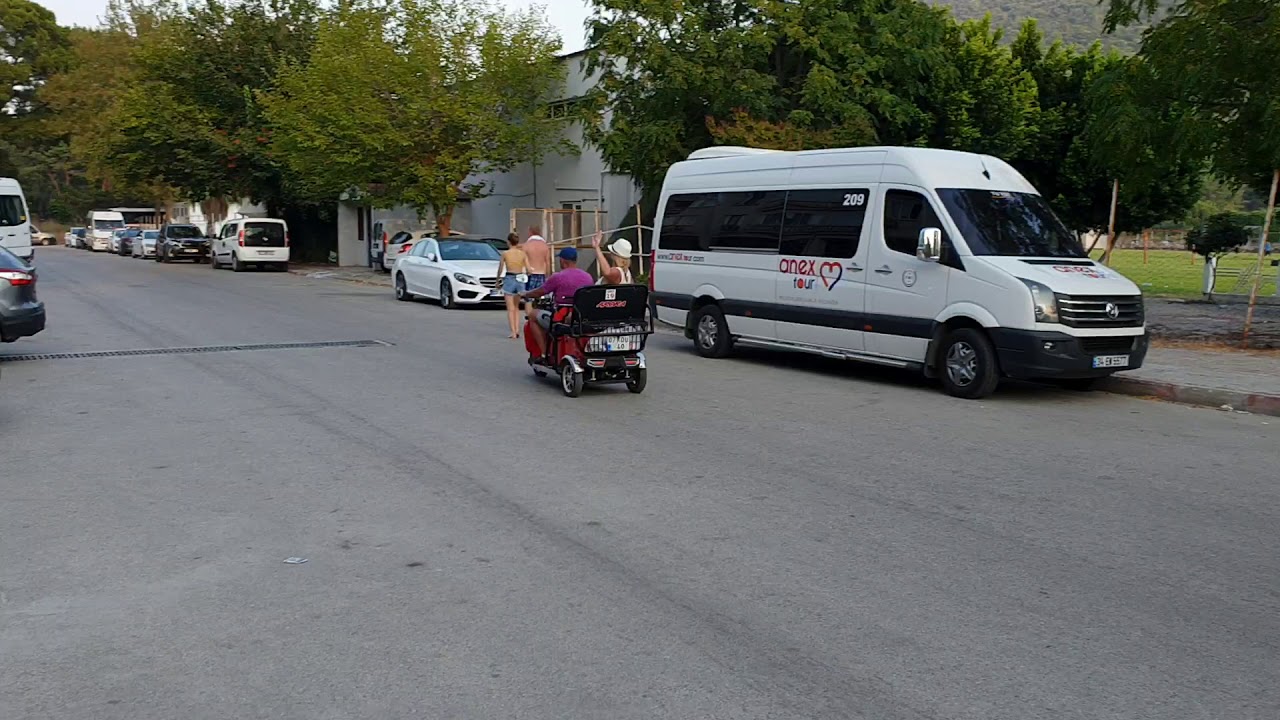 Турция , Кемер , прокат скутера - YouTube