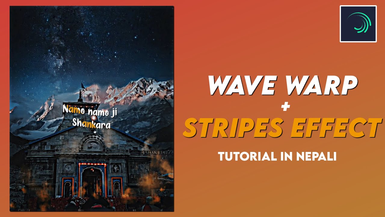 Trending Wave warp + Stripes Lyrics Effect Tutorial | Awesome Lyrics Animation Tutorial janak Editz