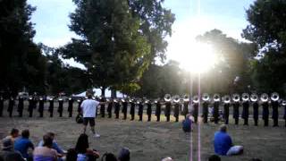 2011 Blue Devils Semifinals hornline warm up - space chords