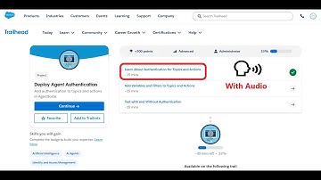 Learn About Authentication for Topics and Actions | Deploy Agent Authentication | Trailhead | Sales