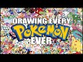 Drawing every pokemon gen 18 over 1500 pokemon