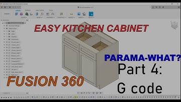 Creating kitchen cabinets with Fusion 360  Part 4 - the G code
