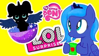 PRINCESS LUNA LOL Decoder from Cartoon Mine Little Pony - LOL Surprise Custom Doll DIY