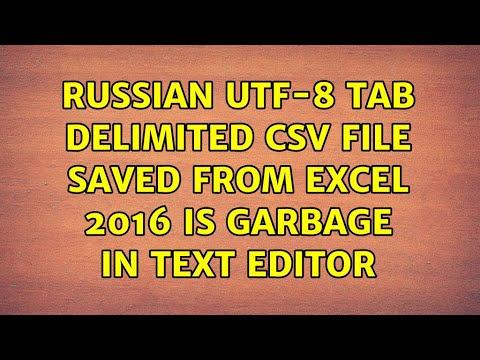Russian UTF-8 tab