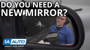 Car or truck side mirror broken? Easily tell if you need new glass or whole mirror.