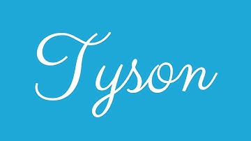 Learn how to Sign the Name Tyson Stylishly in Cursive Writing
