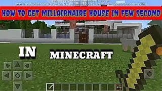How to get millionaire house on Minecraft in few second. screenshot 1