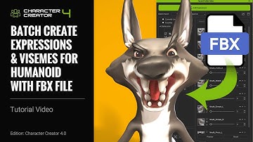 Character Creator 4 Tutorial-Batch Create Expressions & Visemes for Humanoid Character with FBX File