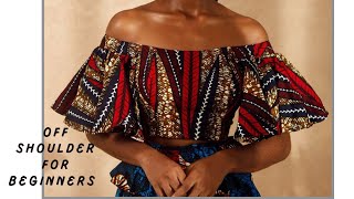 How to draft OFF SHOULDER Top for beginners/ BEST PATTERN/ easy tutorial