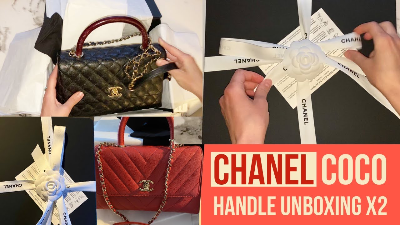 I Bought Two Chanel Coco Handle Bags Unboxing 21 Flap Bag With Top Handle Youtube
