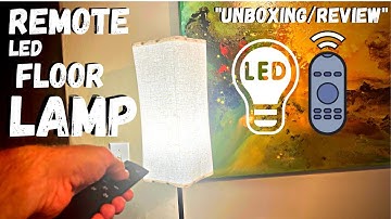 LED Floor Lamp with Remote Control - Unboxing/Review