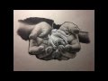 Realistic charcoal drawing &quot;A rose for you&quot;