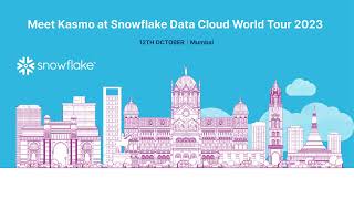 Kasmo @ Snowflake Data Cloud World Tour Mumbai Event - 2023