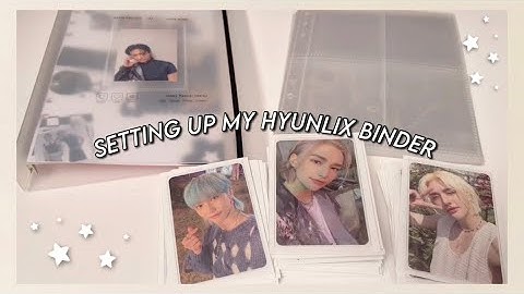 🎱📓 setting up my a5 kpop photocard binder | hyunjin + felix 🤍