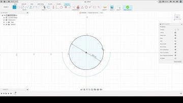 Autodesk Fusion 360 Tutorial 2.3 Create a Circle and a Center Point Arc