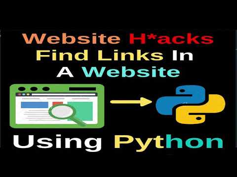 Find links in A website using #python | website hack