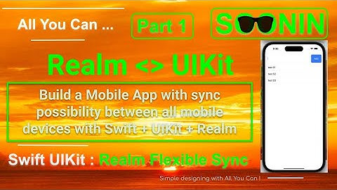 Swift UIKit : Realm Flexible Sync - Part 1