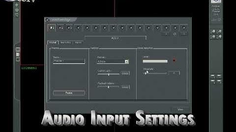 Configure Audio Input settings in the Alnet Home or Business DVR Software