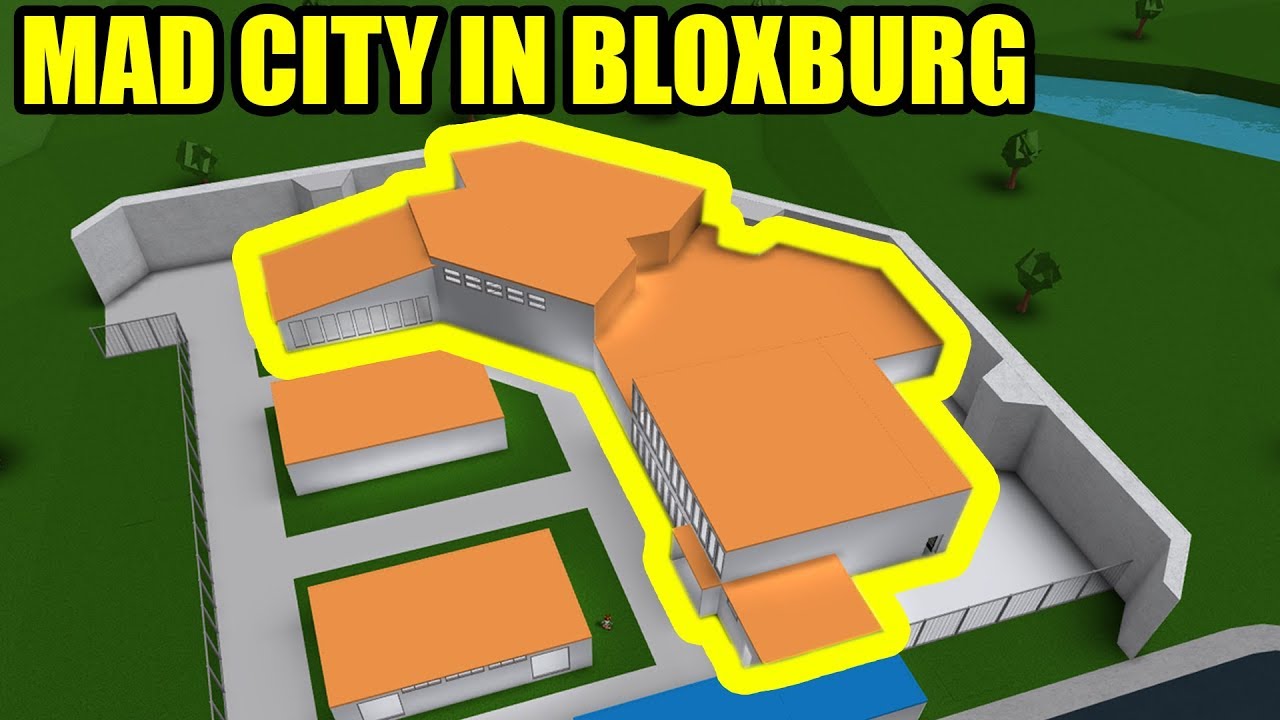 I Built The Full Size Mad City Prison Roblox Bloxburg Mad City Youtube - roblox mad city orange justice