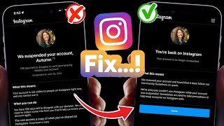 How to Fix We Suspended Your Account for 180 Days on Instagram (2025)