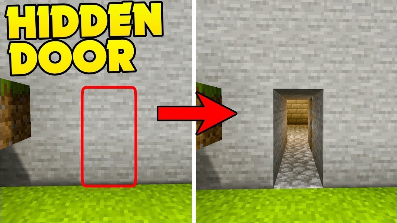 How to Make a Hidden Door in Minecraft (Easy & Fast) - YouTube