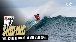 🔴LIVE 2025 ISA World Surfing Games | Day 2 | World Surfing Games | La Bocana & El Sunzal @OlympicsSurf