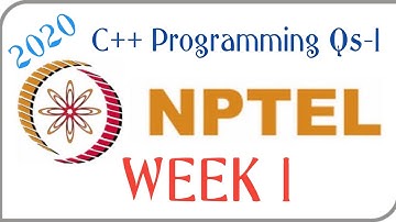 NPTEL ‖ C++ Programming ‖ week 1 - Programming Qs-1 solutions