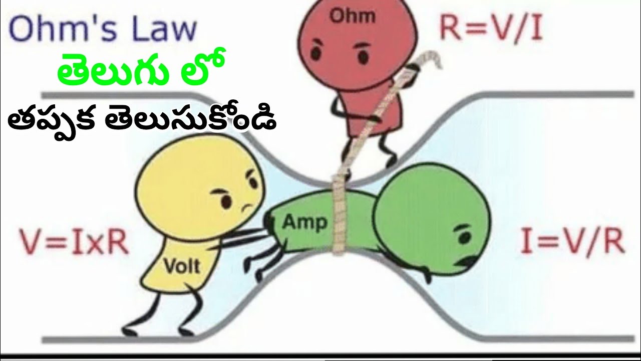 What Is Ohm S Law In Telugu Ohm S Law Explained With Problems Batteries Cells In Telugu Youtube