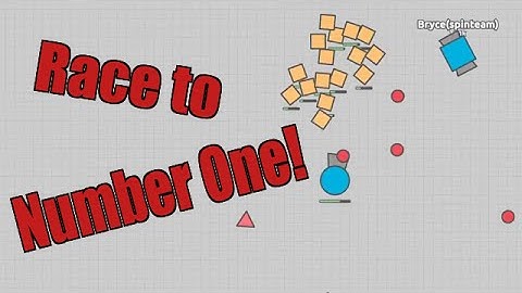 DESTROY EVERYTHING! Race to Number One! | Diep.io #1
