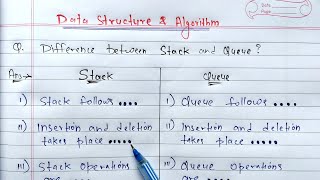 Difference between stack and queue | what  is stack and queue | Data structure screenshot 2