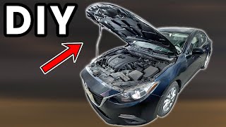How To Open And Close The Hood - Mazda 3 [2014-2018] Hood Latch Mazda 3