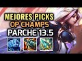 MEJORES PICKS Y CAMPEONES OP - PARCHE 13.5 Temporada 13 League of Legends NUEVO META!