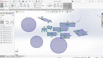 Solidworks Tutorial lesson 3: (line,rectangle,straight slot, arc slot,circle,arc,polygon,.... )