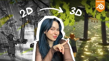 How I turned my concept art into a stylized 3D scene - Blender