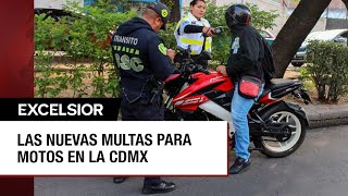 Así son las nuevas normas y multas para motociclistas en la CDMX