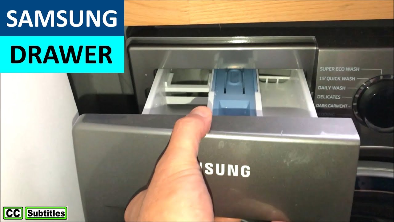 How To Remove Dispenser Drawer From Samsung Washing Machine YouTube