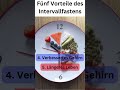 Fünf Vorteile des Intervallfastens #shorts #abnehmen #fitness