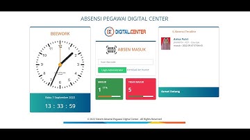 Aplikasi Absensi Karyawan, Guru, Siswa Berbasis WEB Lengkap