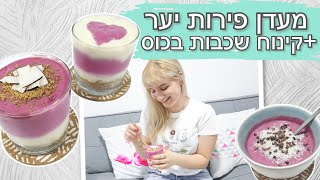 מתכון מעדן פירות יער ביתי+קינוח כוסות חגיגי ובריא|טבעוני